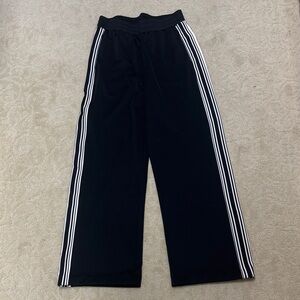 Tail Black Joggers with White Stripes